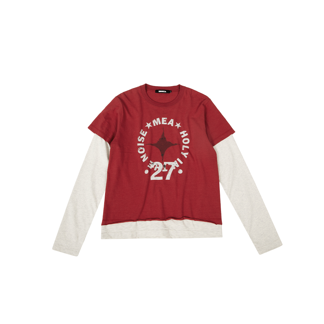 메아 레이어드 27 롱슬리브 탑 레드(Mea Layered 27 L/S Top Red)