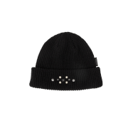 Mea Turnup Stud Beanie Black