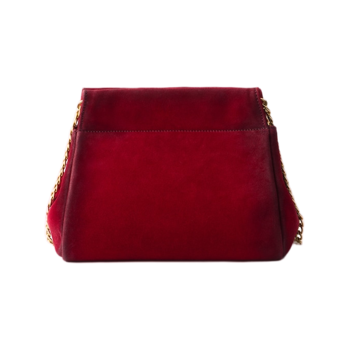 프라다 앙셰네 미니 스웨이드 백 루비 레드(Prada Enchaine Mini Suede Bag Ruby Red) - 2