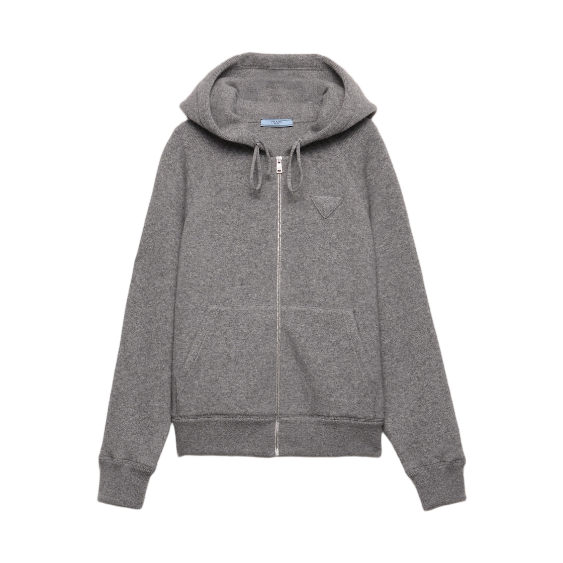 (W) 프라다 캐시미어 후드 가디건 그레이((W) Prada Cashmere Hooded Cardigan Grey) - 1