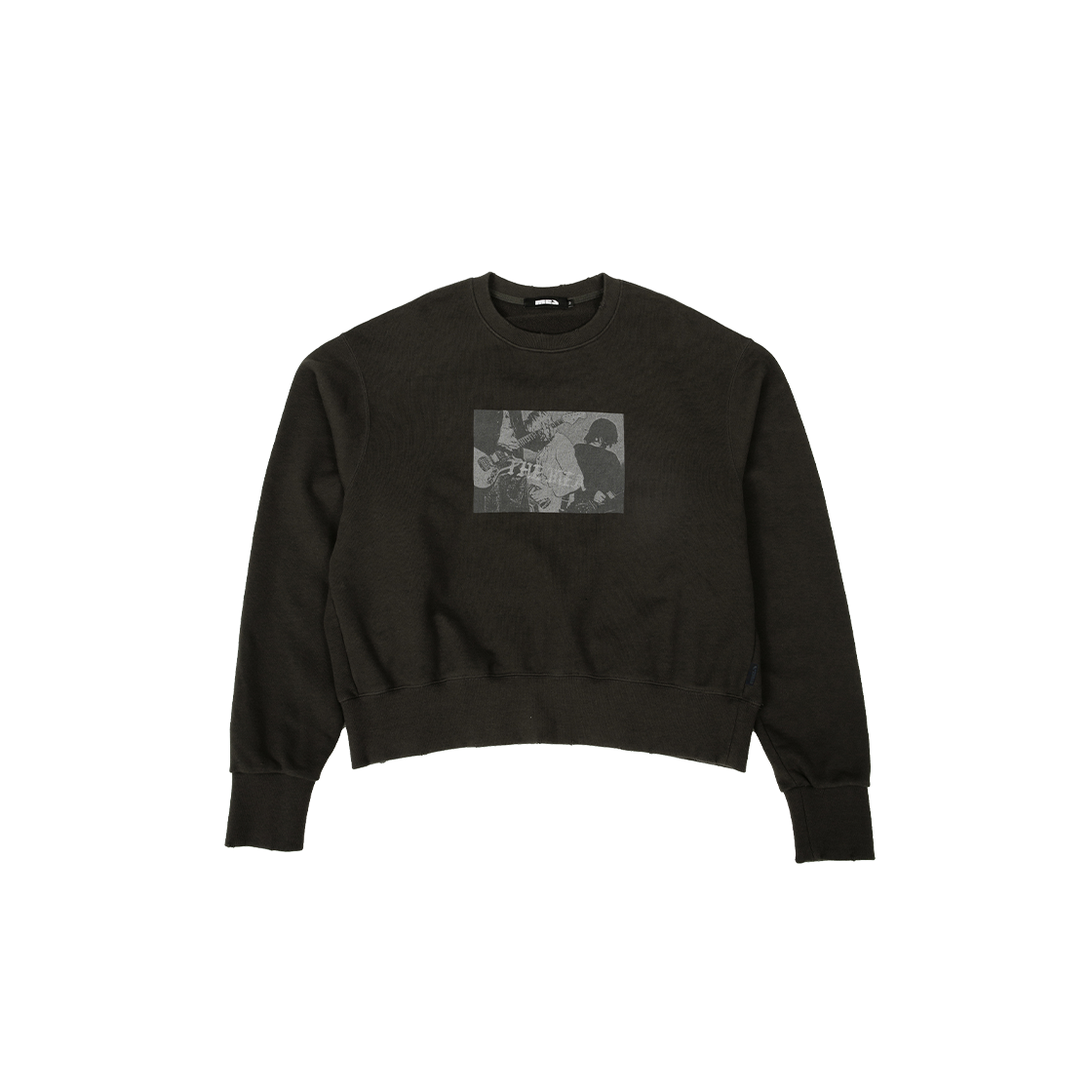 메아 데미지드 록 스웻셔츠 다크 그레이(Mea Damaged Rock Sweatshirt Dark Grey)