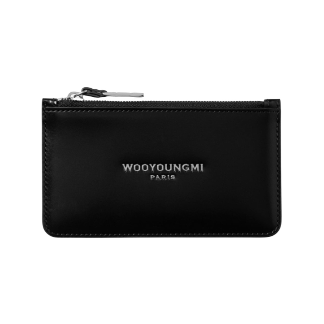 W251SL01633B Wooyoungmi Leather Card Case Black - 25SS