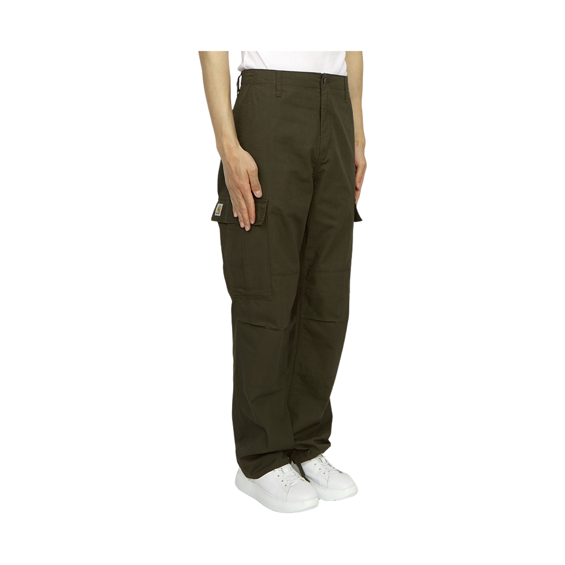[15% 쿠폰] 칼하트윕 로우라이즈 카고 바지 카키([15% 쿠폰] Carhartt  Wip Low Rise Cargo Pants Khaki) - 3