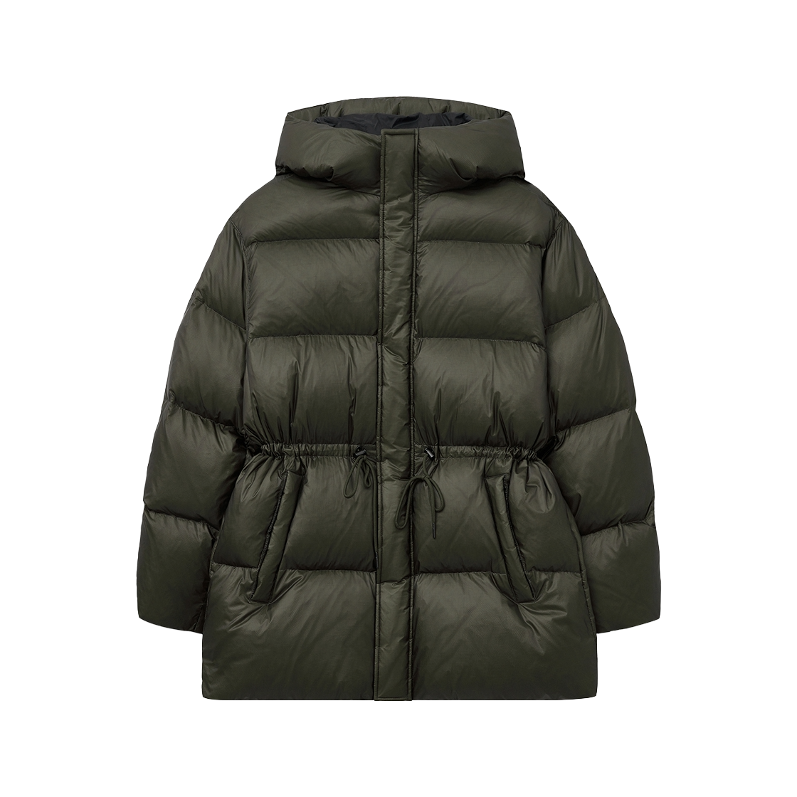 TNJU5F202K2 TNGT City Climber European goose Down Parka Olive Khaki