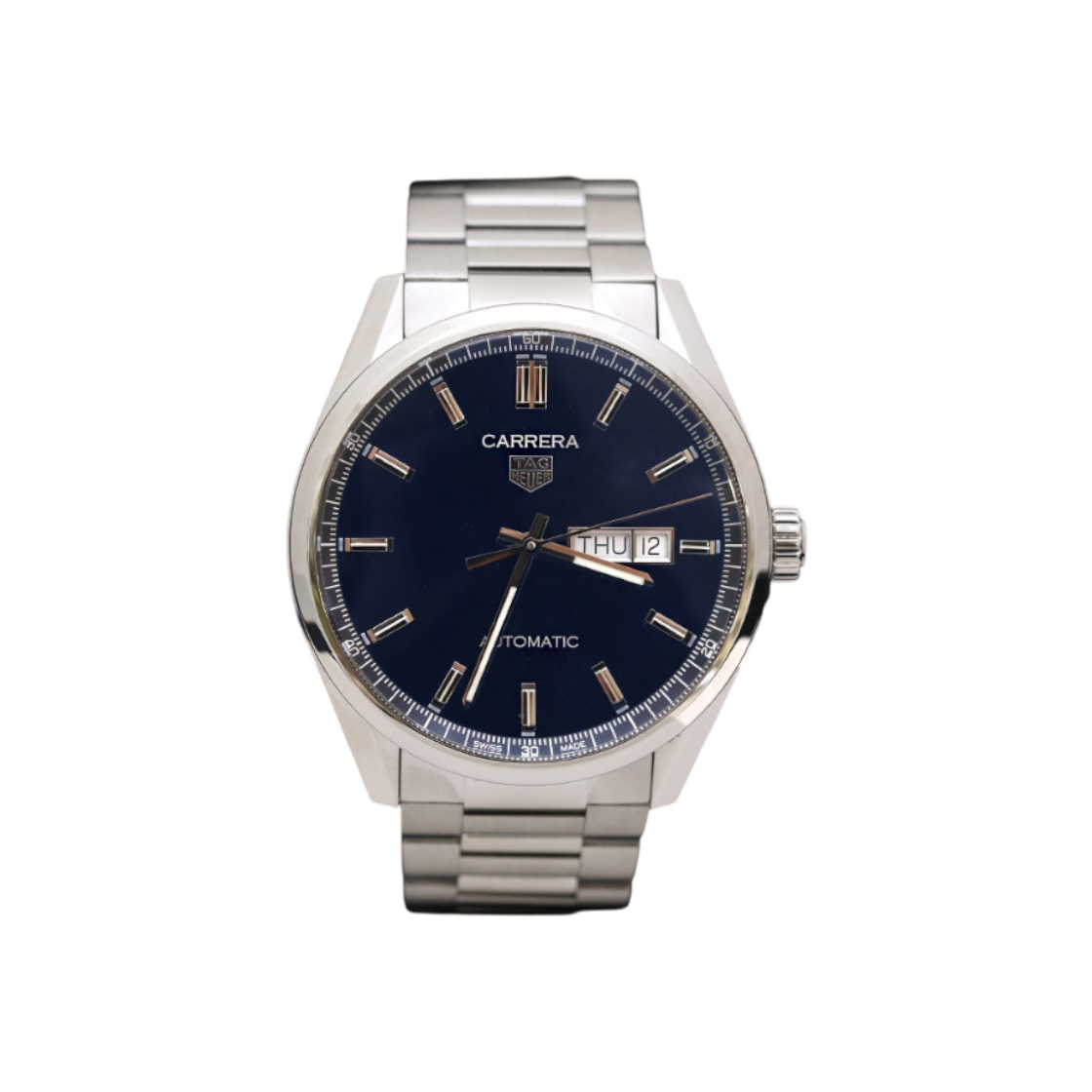 태그호이어 WBN2012 까레라 칼리버5 데이트 스틸 청판 41mm(TAG Heuer Carrera Calibre 5 Date Steel Blue Dial 41mm)