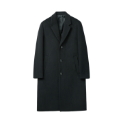 Customellow Wool Chesterfield Coat Black