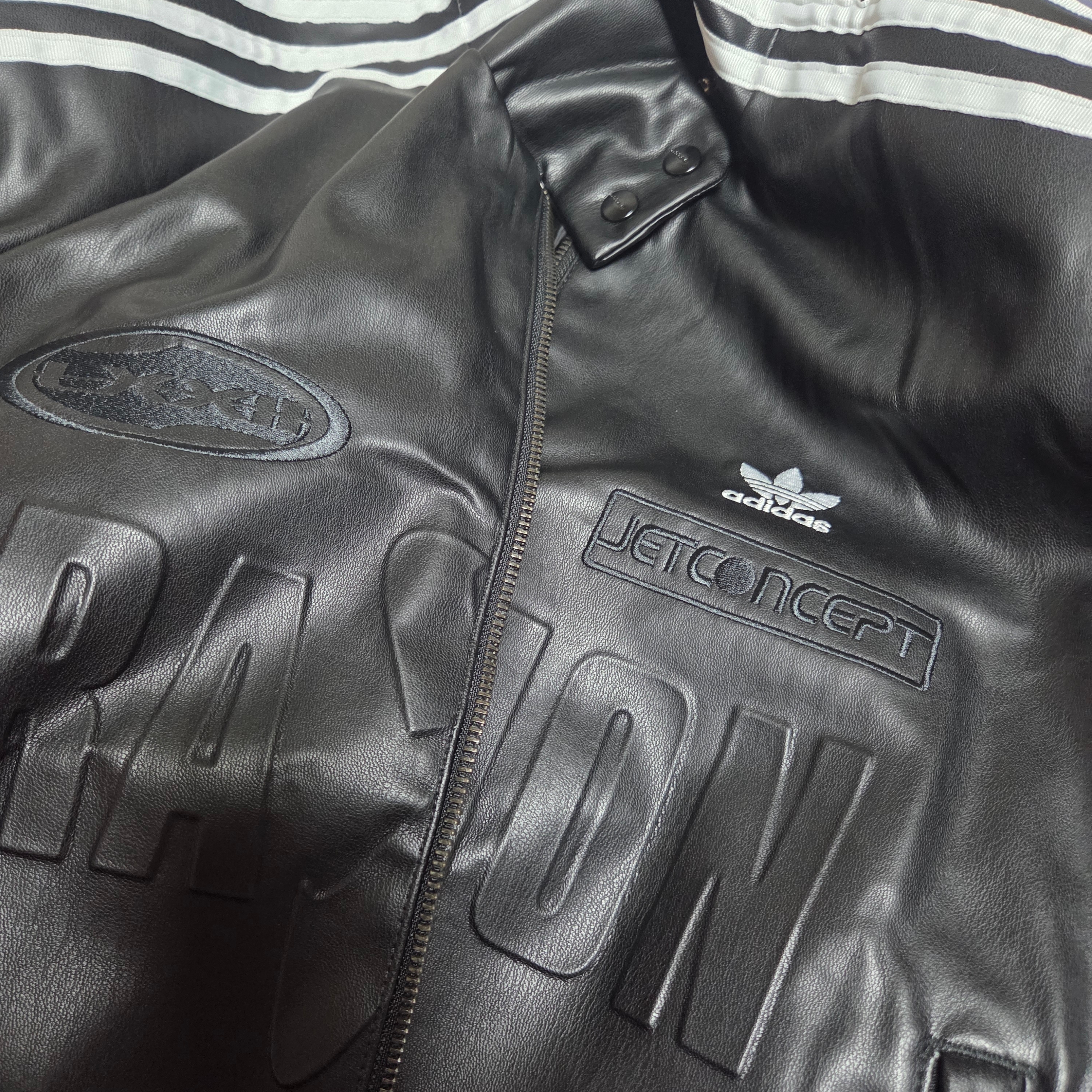 (W) Adidas Adilenium Season 2 Biker Jacket Gender Neutral Black - KR Sizing 착용 스타일