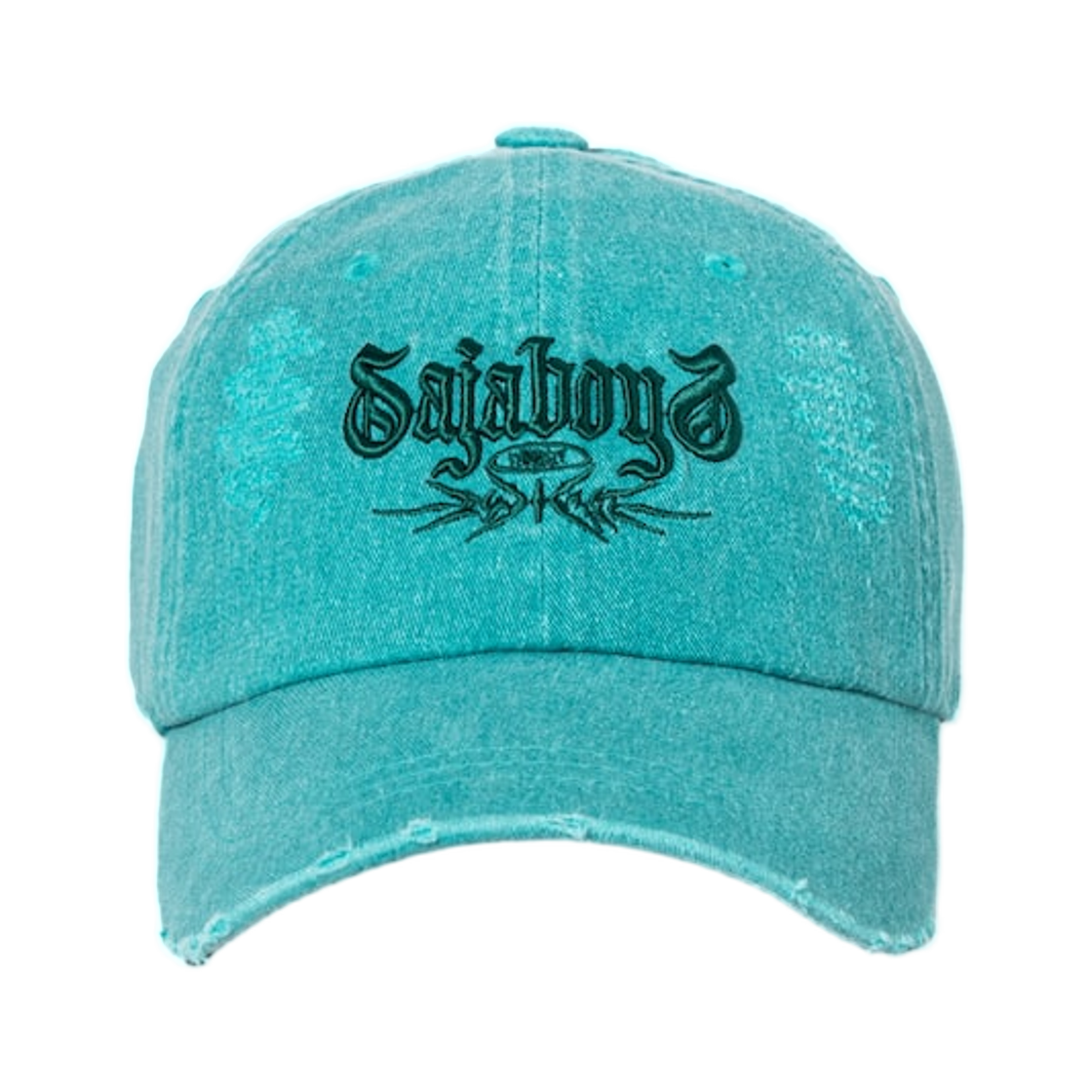 에잇세컨즈 x 케이팝 데몬 헌터스 사자 보이즈 데미지 볼캡 라이트 그린(8seconds x KPop Demon Hunters Saja Boys Damage Ball Cap Light Green)