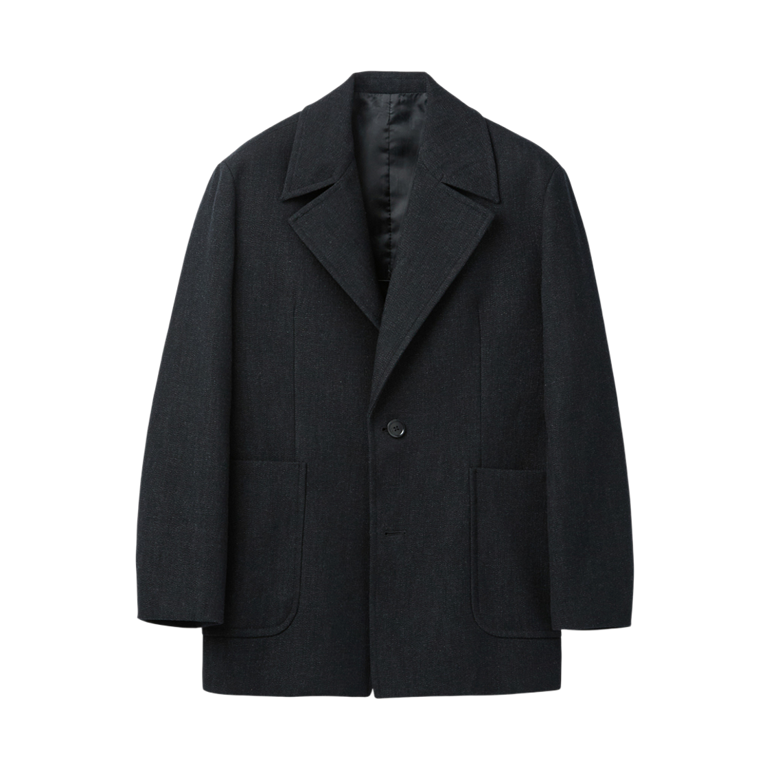 CWCAA25513BKX Customellow Cropped Single Short Coat Black