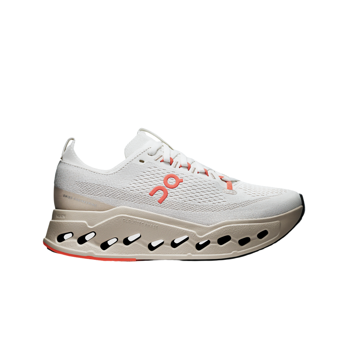 (W) 온 러닝 클라우드서퍼 맥스 와이드 아이보리 살몬((W) On Running Cloudsurfer Max Wide Ivory Salmon) - 1