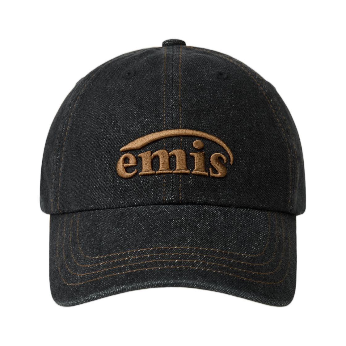 이미스 원 톤 워시드 데님 볼 캡 그레이 데님(Emis One Tone Washed Denim Ball Cap Gray Denim) - 1