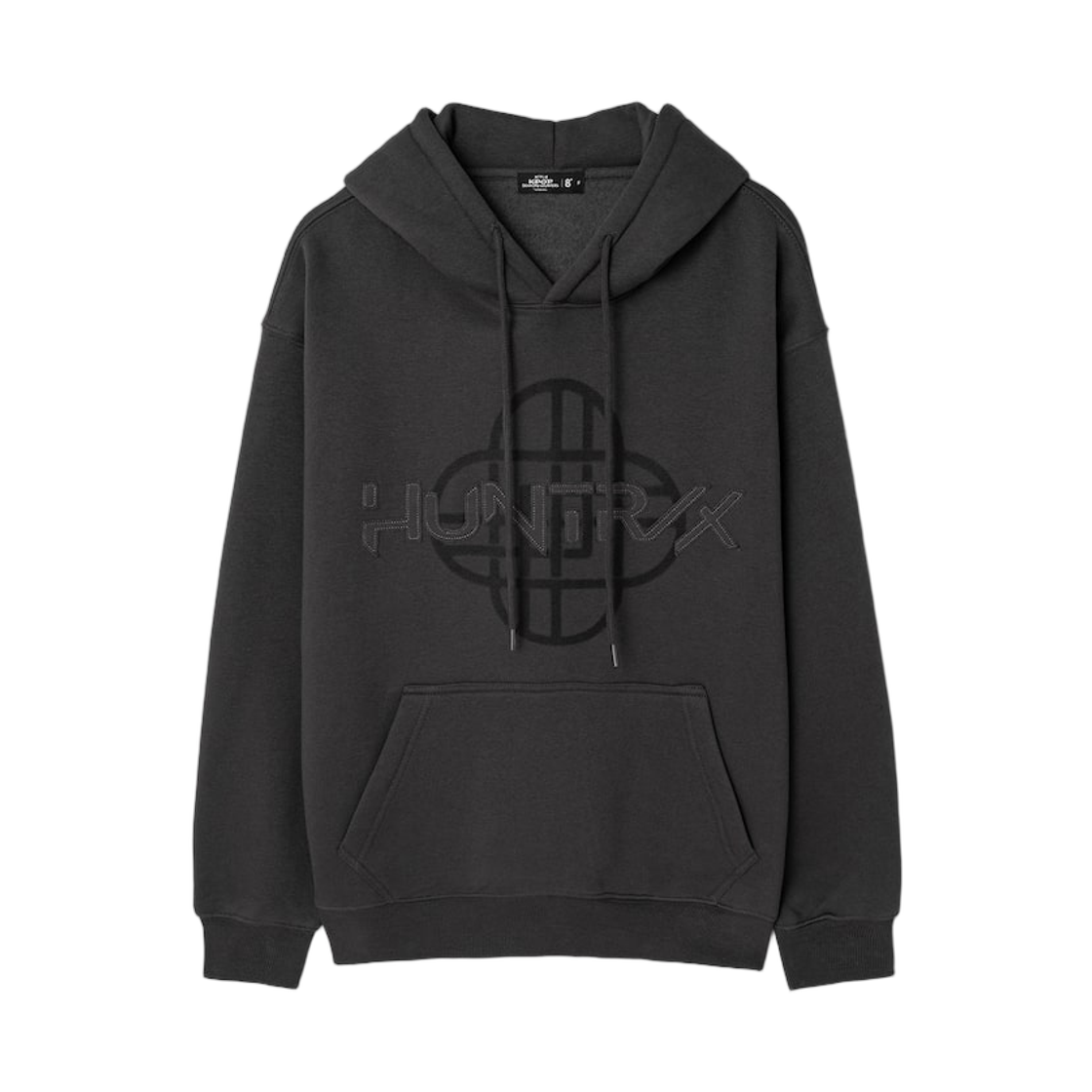 125941MX44 8seconds x KPop Demon Hunters Huntrix Patchwork Hoodie T-Shirt Ash