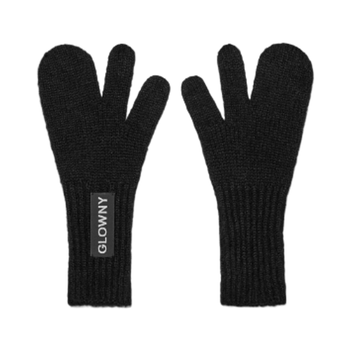 - (W) Glowny Timo Knit Gloves Black