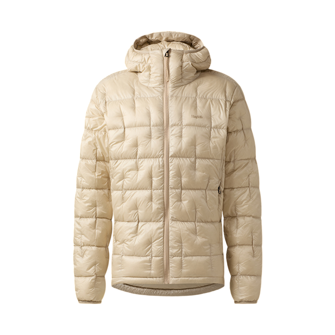 6080975S9 Haglofs Hede Down Hood Chalck Beige