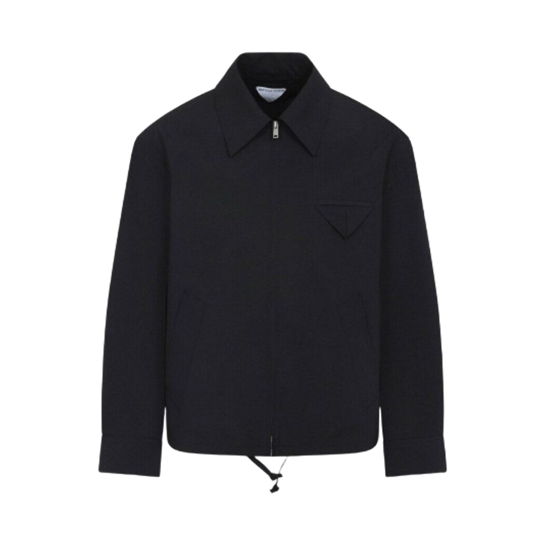 833836V4XP01307 Bottega Veneta Fine Wool Kimono Blouson Charcoal Melange