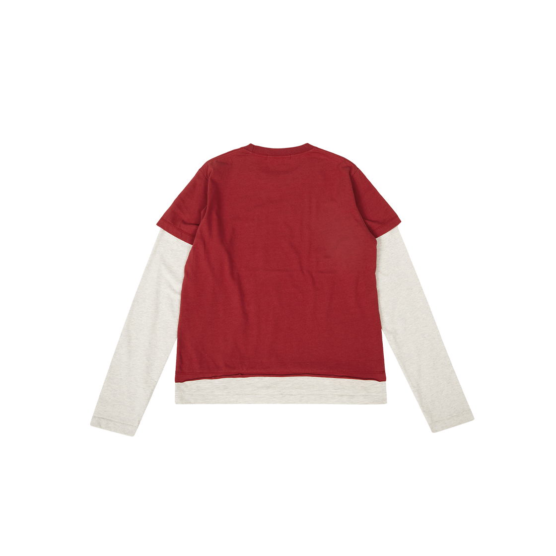 메아 레이어드 27 롱슬리브 탑 레드(MEA Layered 27 L/S Top Red) - 2