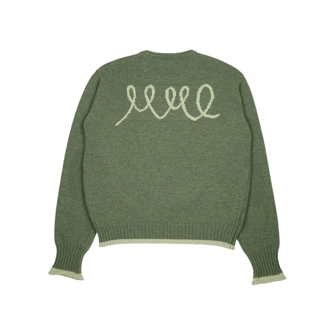 A-097 mmogarden W mmo Line Logo Knit Green