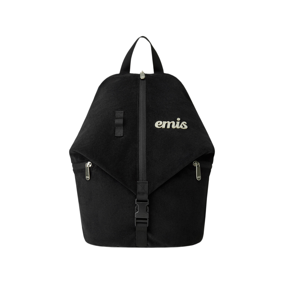 이미스 코듀로이 컨버터블 백팩 블랙(Emis Corduroy Convertible Backpack Black) - 1