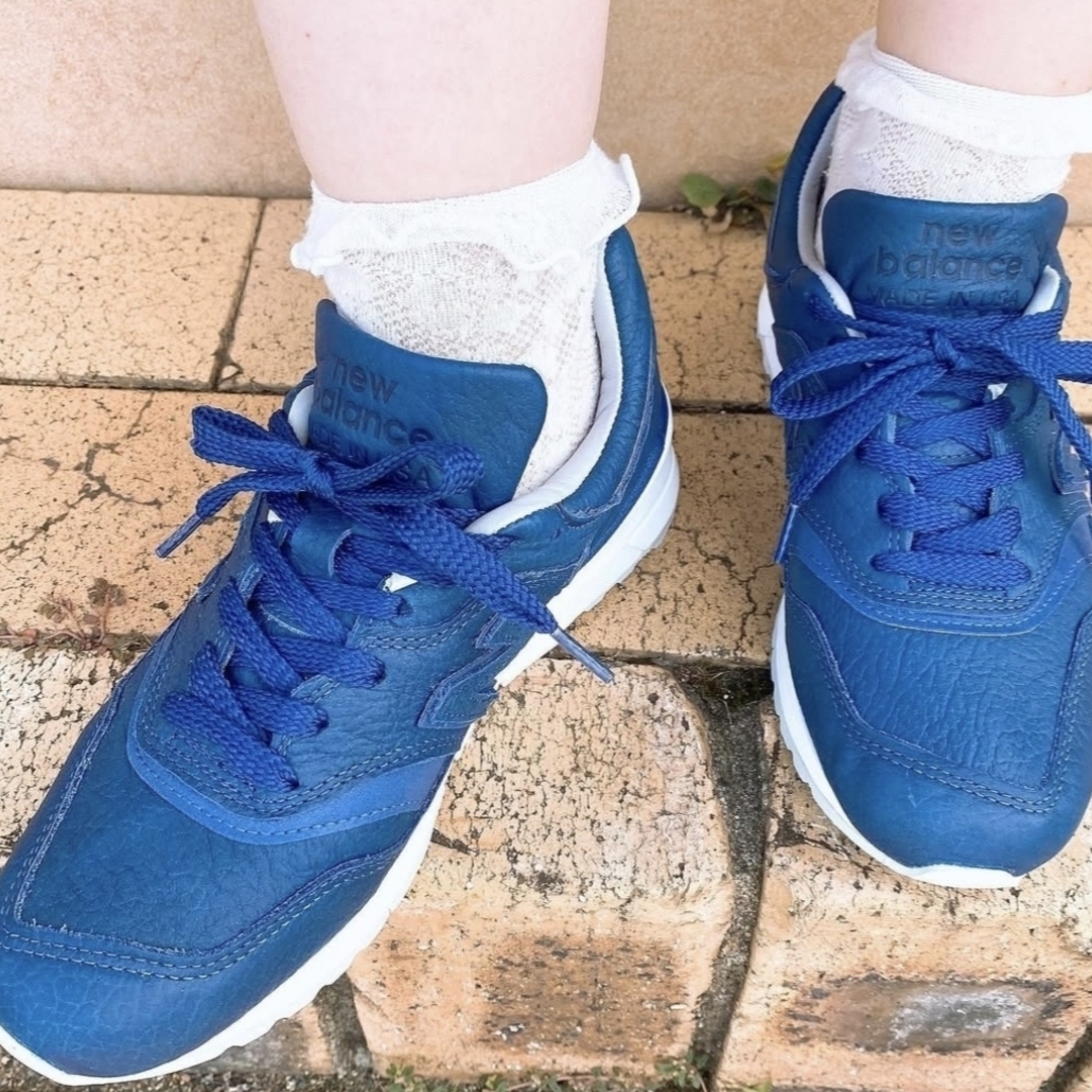 New Balance 997 Made in USA Navy Blue 착용 스타일