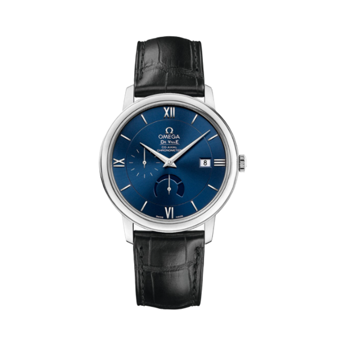 42413402103001 Omega De Ville Prestige Co Axial Chronometer 39.5mm Steel Black Blue