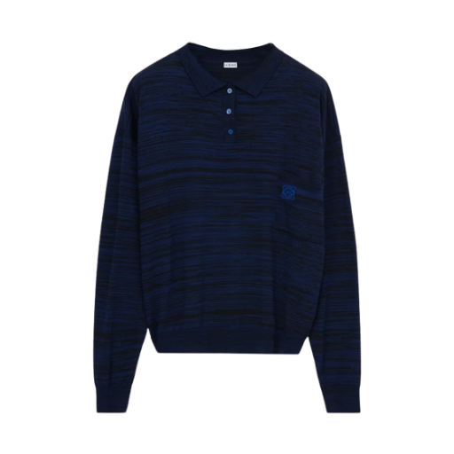 로에베 울 폴로 스웨터 블루(Loewe Polo Sweater in Wool Blue)