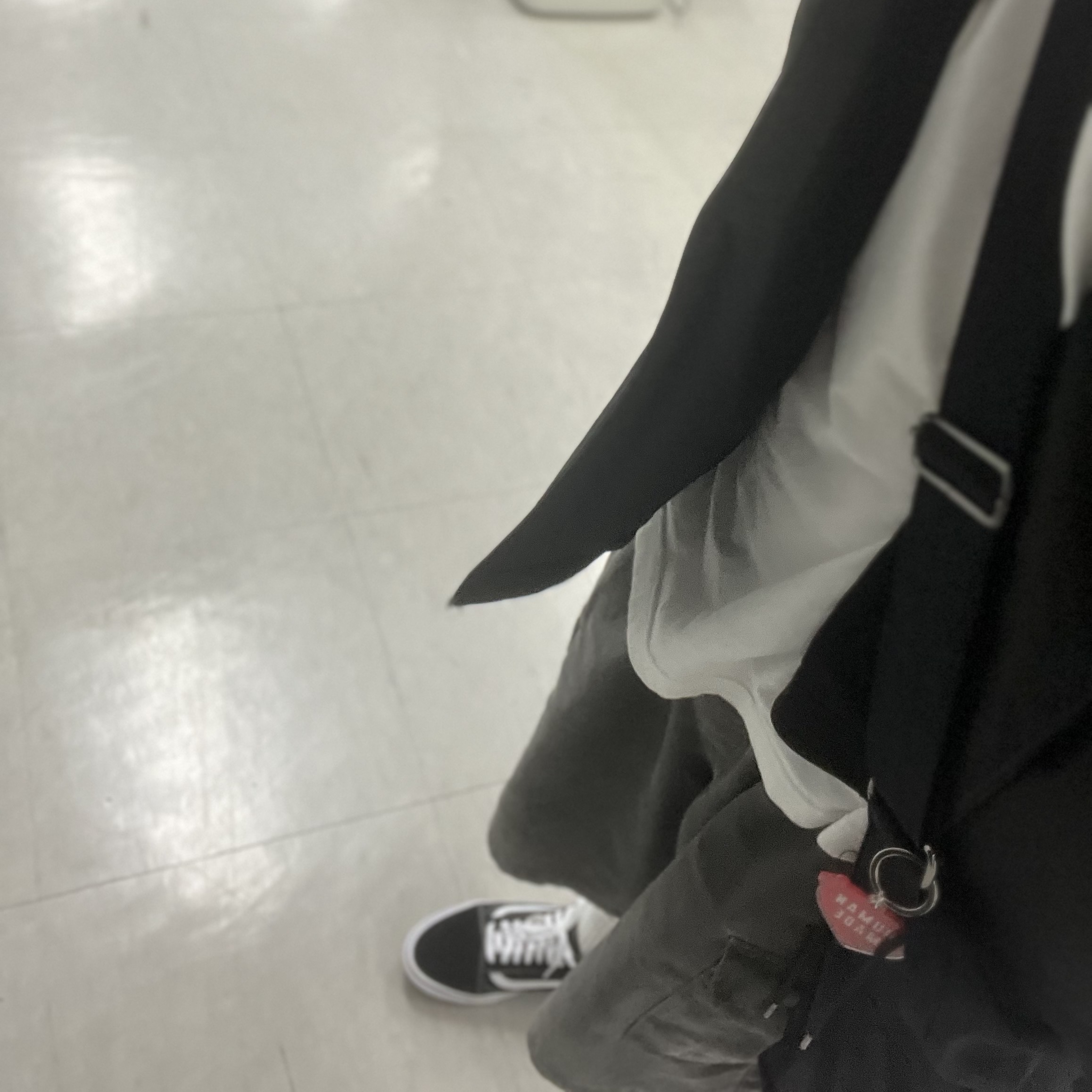 Vans ComfyCush Old Skool Black True white 착용 스타일 - 2