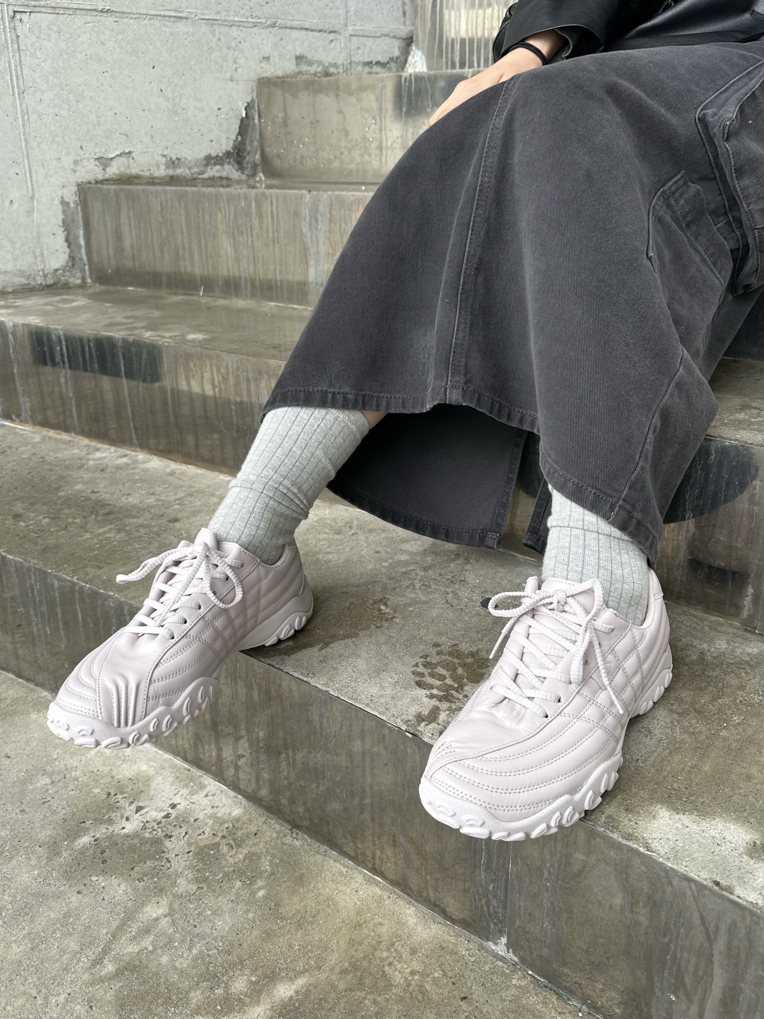 [6% 적립] FILA x MSCHF ECHAPPE LX Pink 착용 스타일 - 4