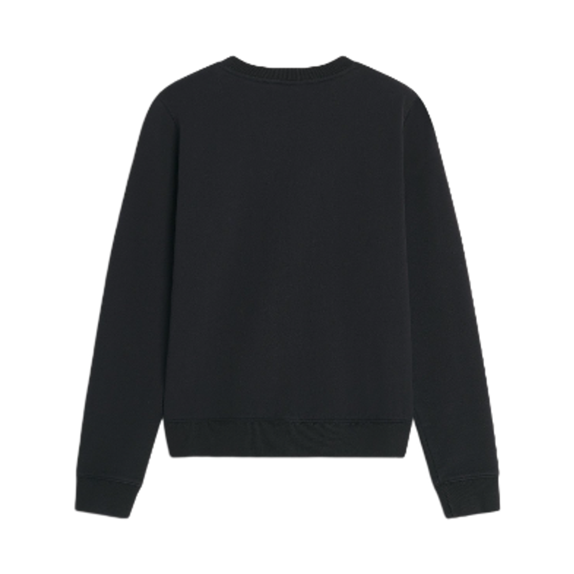 (W) 메종 키츠네 레이디 폭스 레귤러 스웨트셔츠 블랙((W) Maison Kitsune Lady Fox Regular Sweatshirt Black) - 2