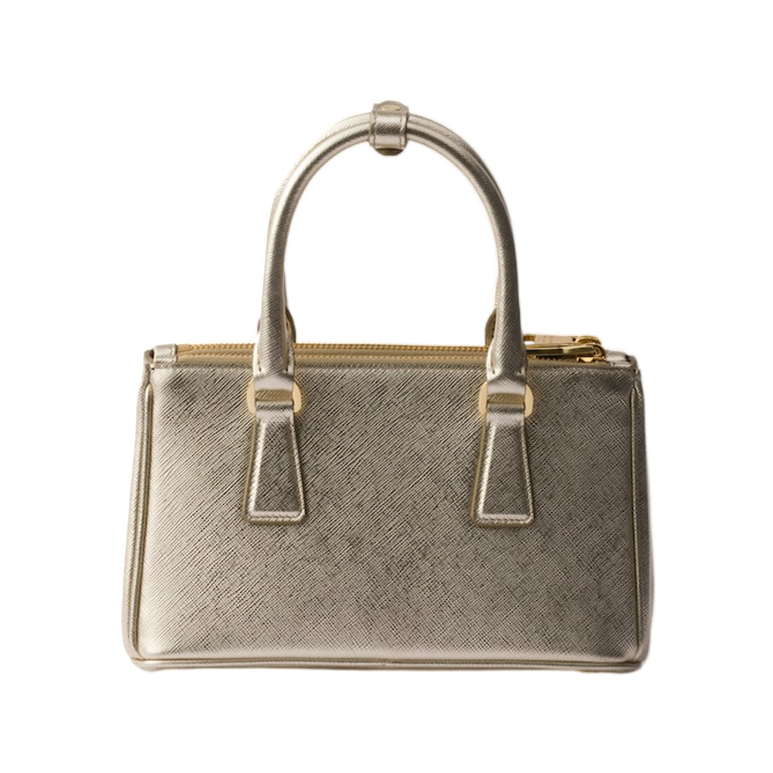 프라다 갤러리아 페이턴트 사피아노 레더 미니백 파이라이트(Prada Galleria Patent Saffiano Leather Mini-Bag Pyrite) - 2