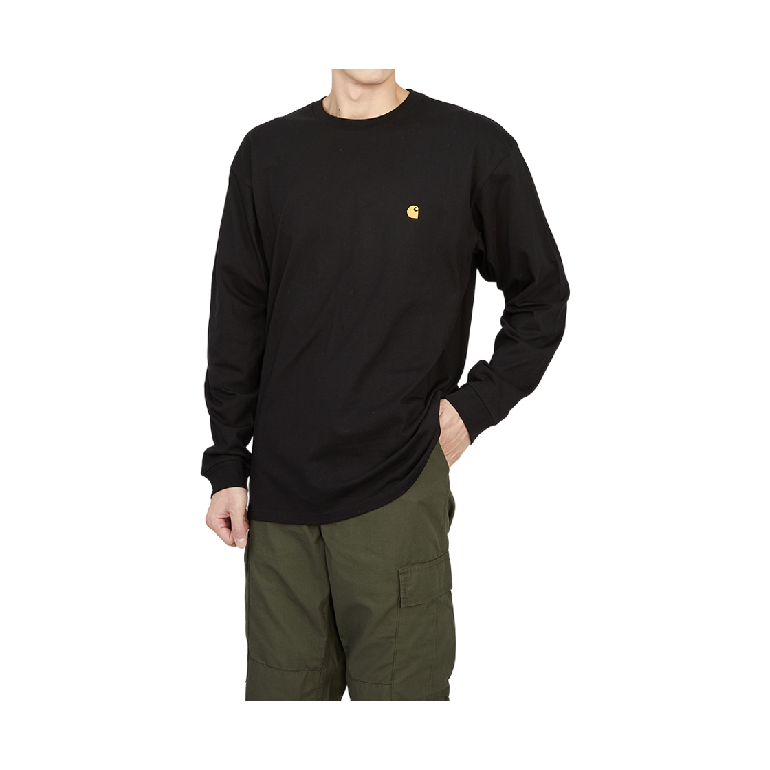 [15% 쿠폰] 칼하트윕 체이스 긴팔티셔츠 블랙([15% 쿠폰] Carhartt Wip Chase Long Sleeve T Shirt Black) - 6