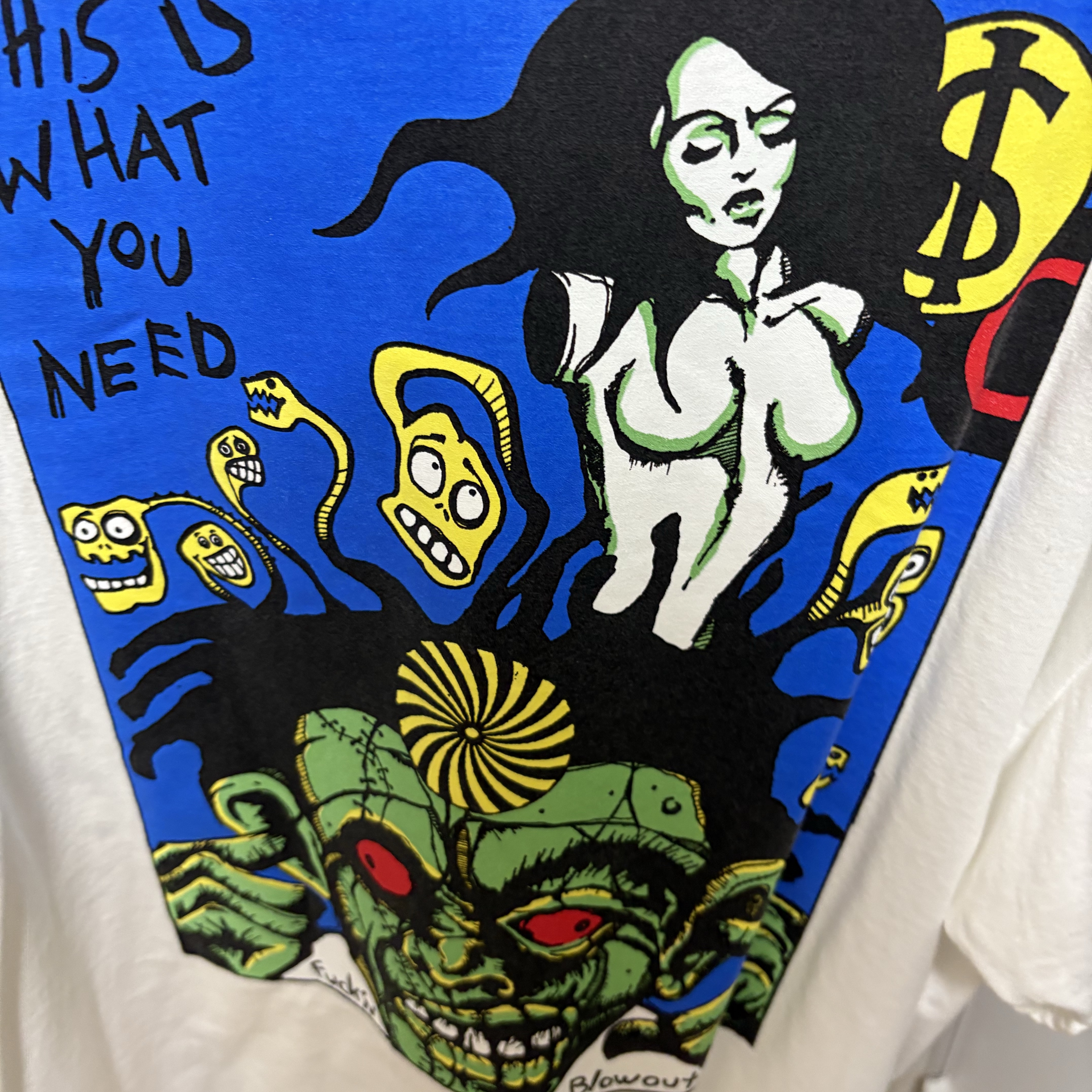 Supreme Fuckin Blowout T-Shirt White - 25FW 착용 스타일
