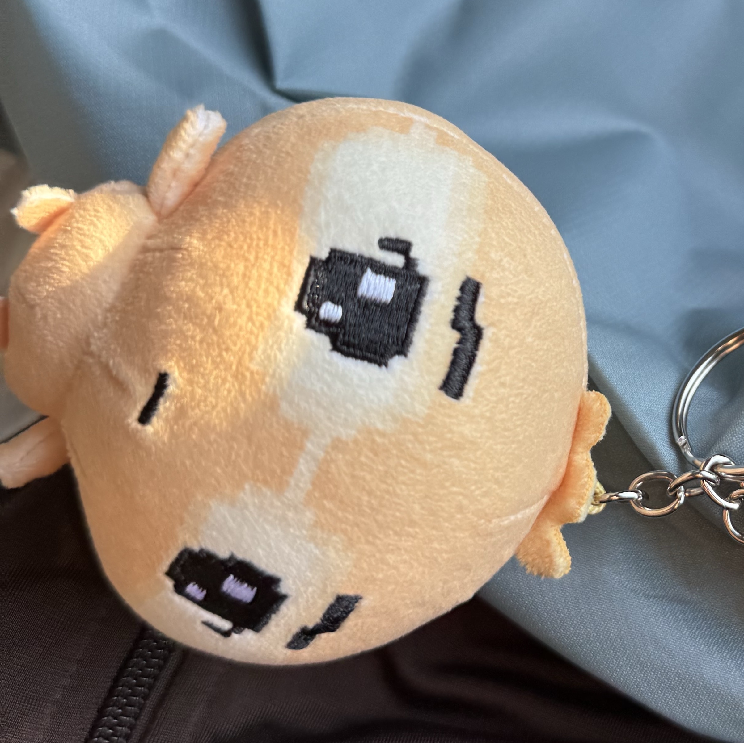 Glass Dumpling Tanmandoo Doll Keyring Black 착용 스타일