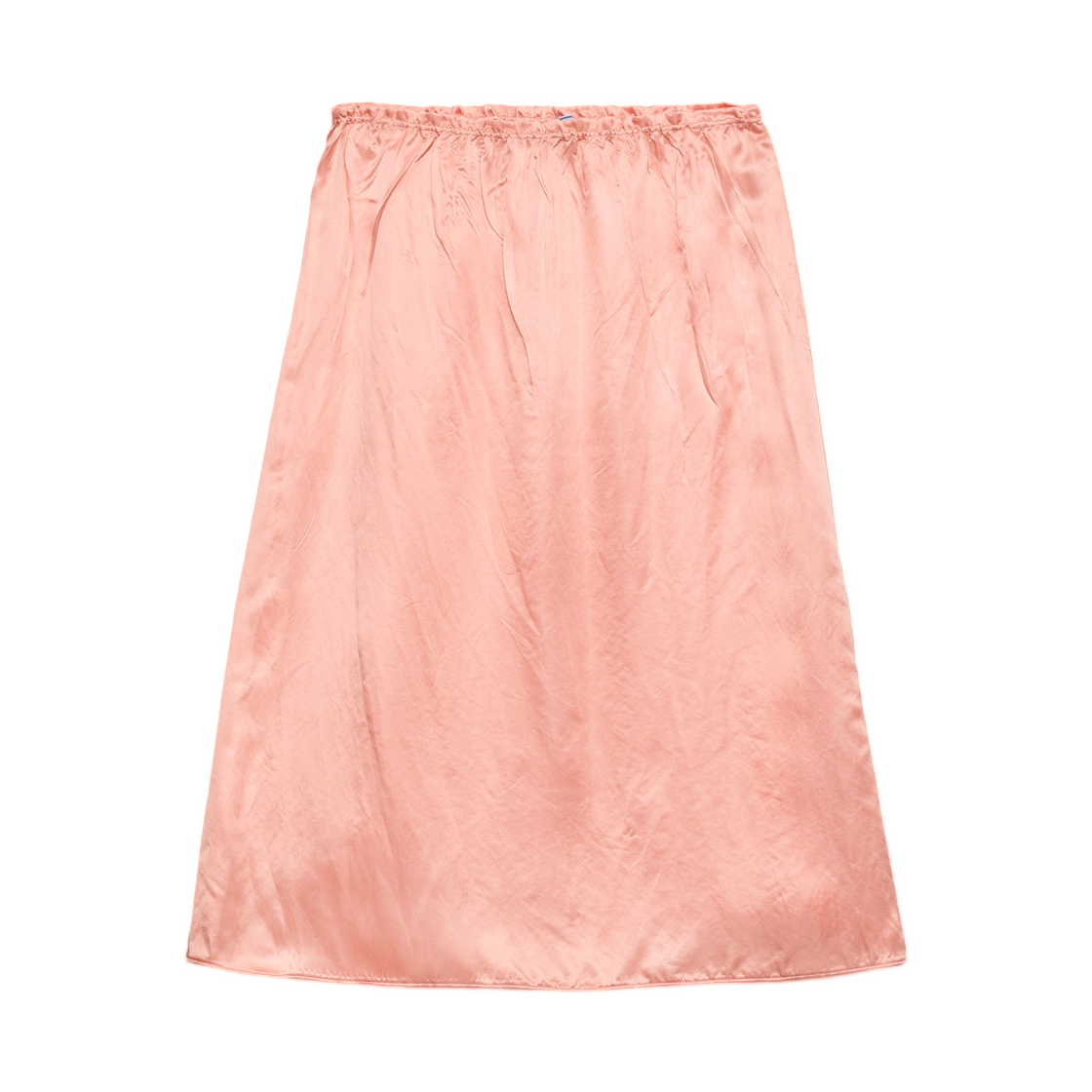P199WG-17Z2-F0311 (W) Prada Washed Satin Skirt Coral