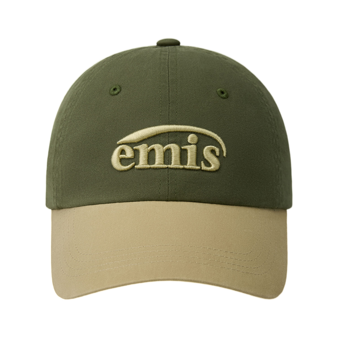 이미스 워시드 투 톤 볼 캡 올리브(Emis Washed Two Tone Ball Cap Olive) - 1
