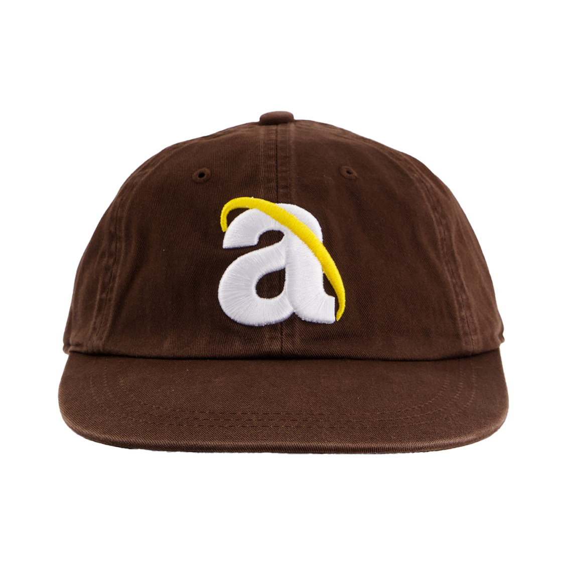 아노트 A.NET 로고 롱 빌 워싱 캡 브라운(ANNOT A.NET Logo Long Bill Washing Cap Brown)