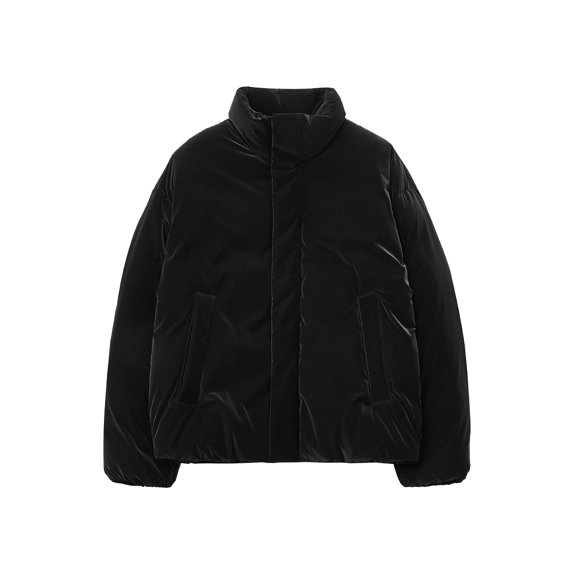 TNJU5F204BK TNGT European goose Glossy Down Jumper Black