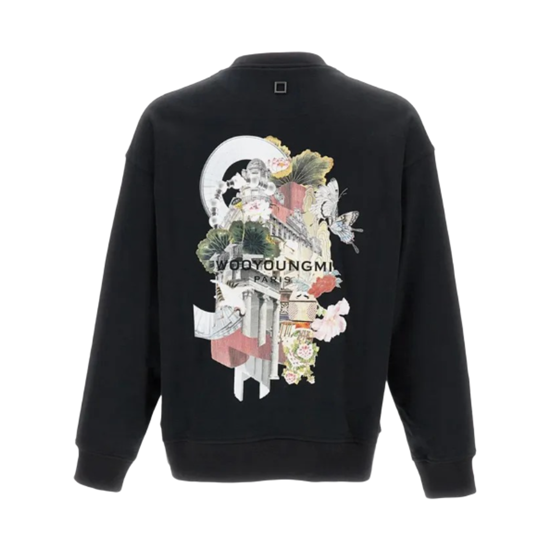 W253TS25723B Wooyoungmi City Graphic Sweatshirt Black - 25FW