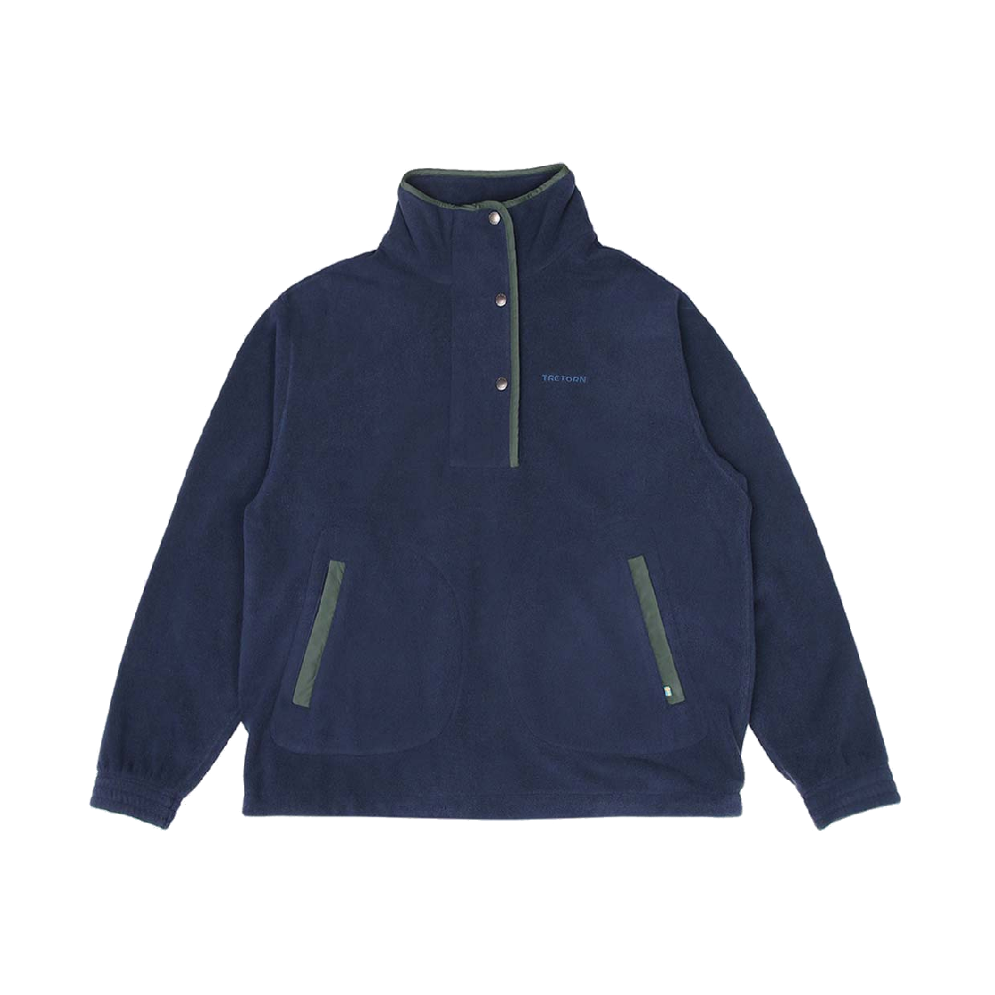 트레통 플리스 풀오버 네이비