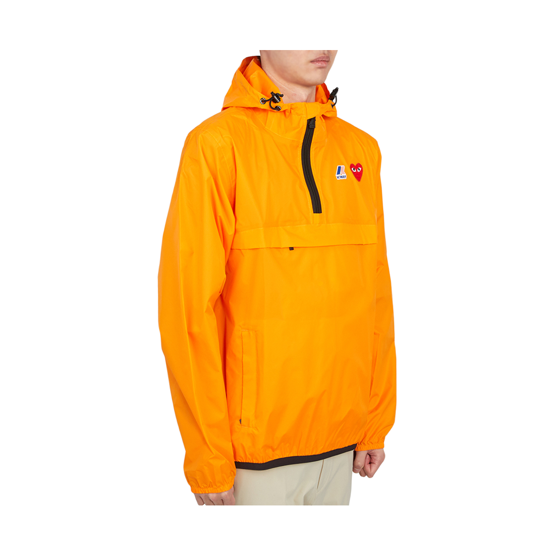 [20% 쿠폰] 꼼데가르송 X 까웨 후드 레인 자켓 오렌지([20% 쿠폰] Comme Des Garcons X K-way Hood Rain Jacket Orange) - 4
