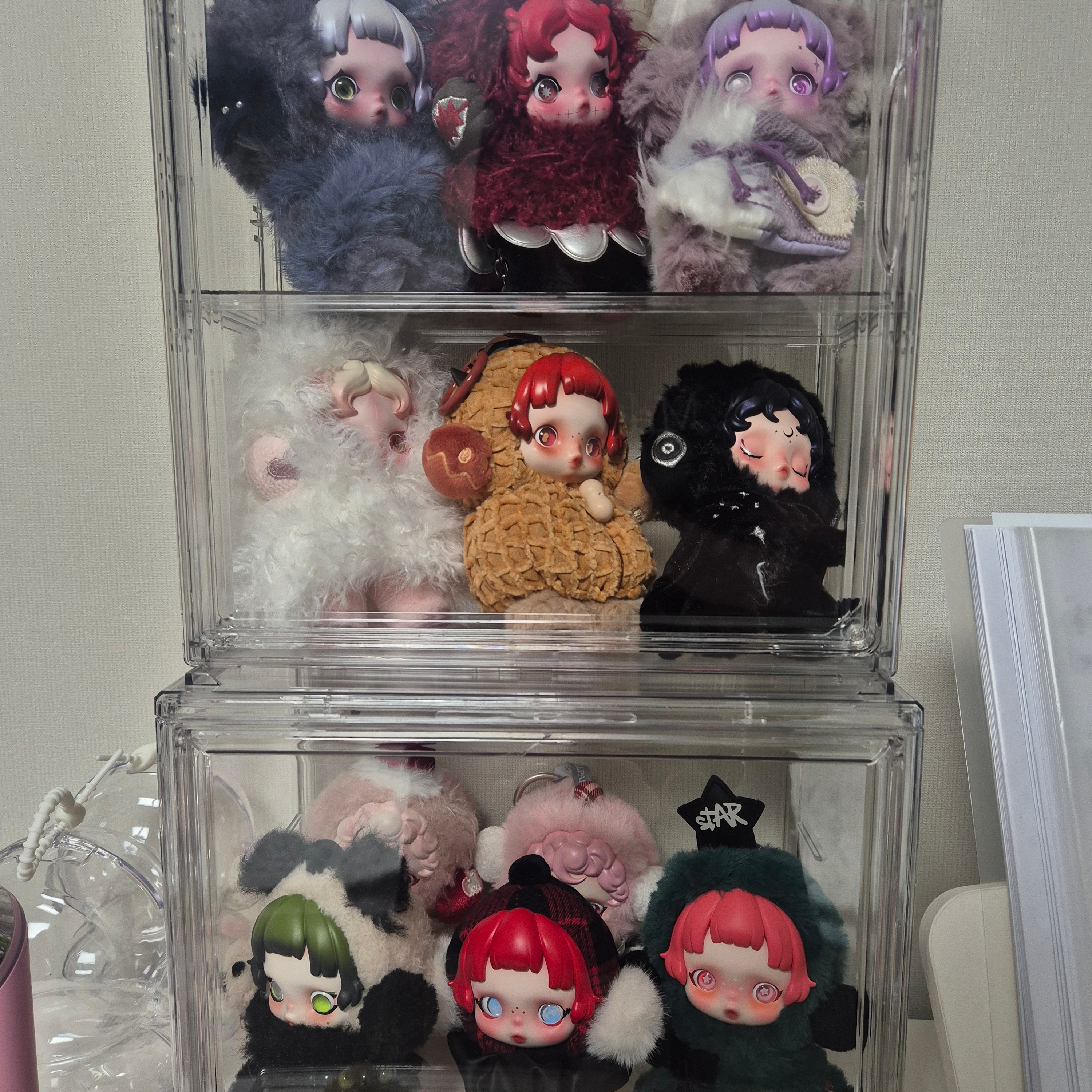 Pop Mart Skullpanda You Found Me ! Series Plush Doll Pendant Chomp (Opened Case), Pop Mart Skullpanda You Found Me ! Series Plush Doll Pendant Ghostie (Opened Case) 착용 스타일