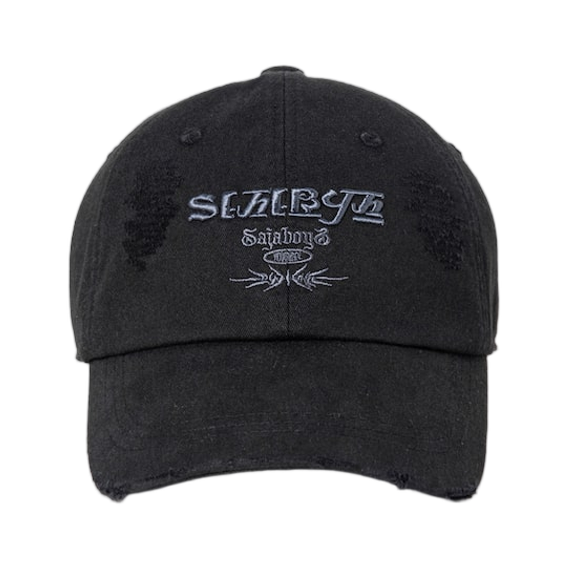 29598BWX35 8seconds x KPop Demon Hunters Saja Boys Hangul Ball Cap Black