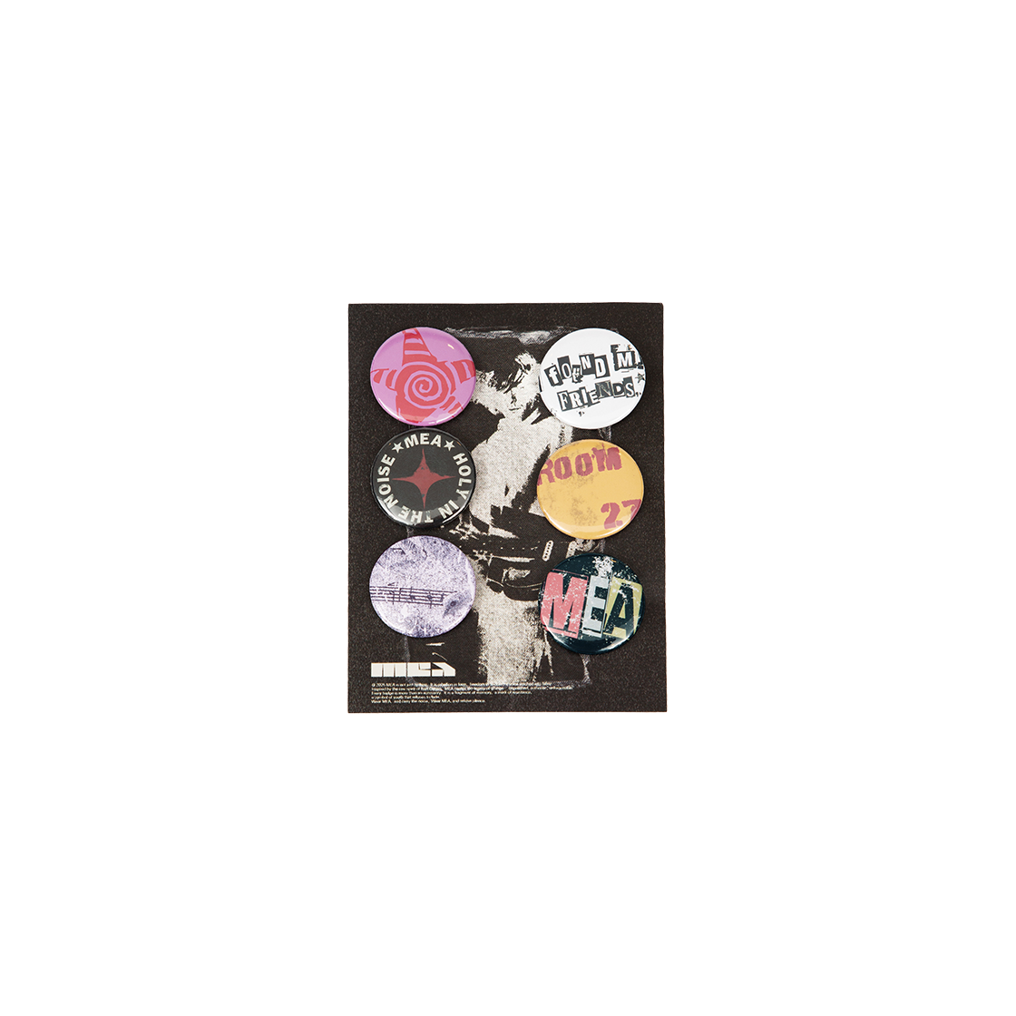 메아 핀 배지 블랙(Mea Pin Badge Black)