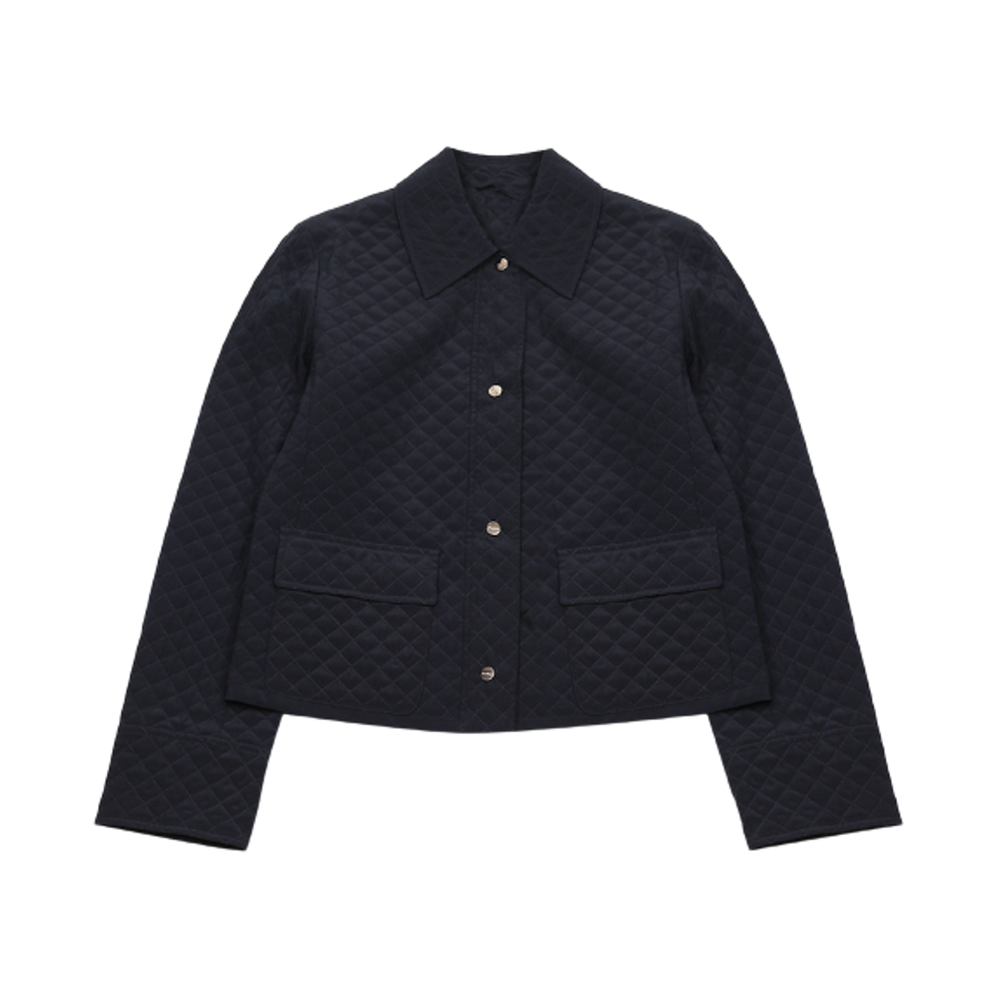 (W) 막스마라 스튜디오 파도 실크 다운 자켓 네이비((W) Max Mara Studio Fado Silk Down Jacket Navy)