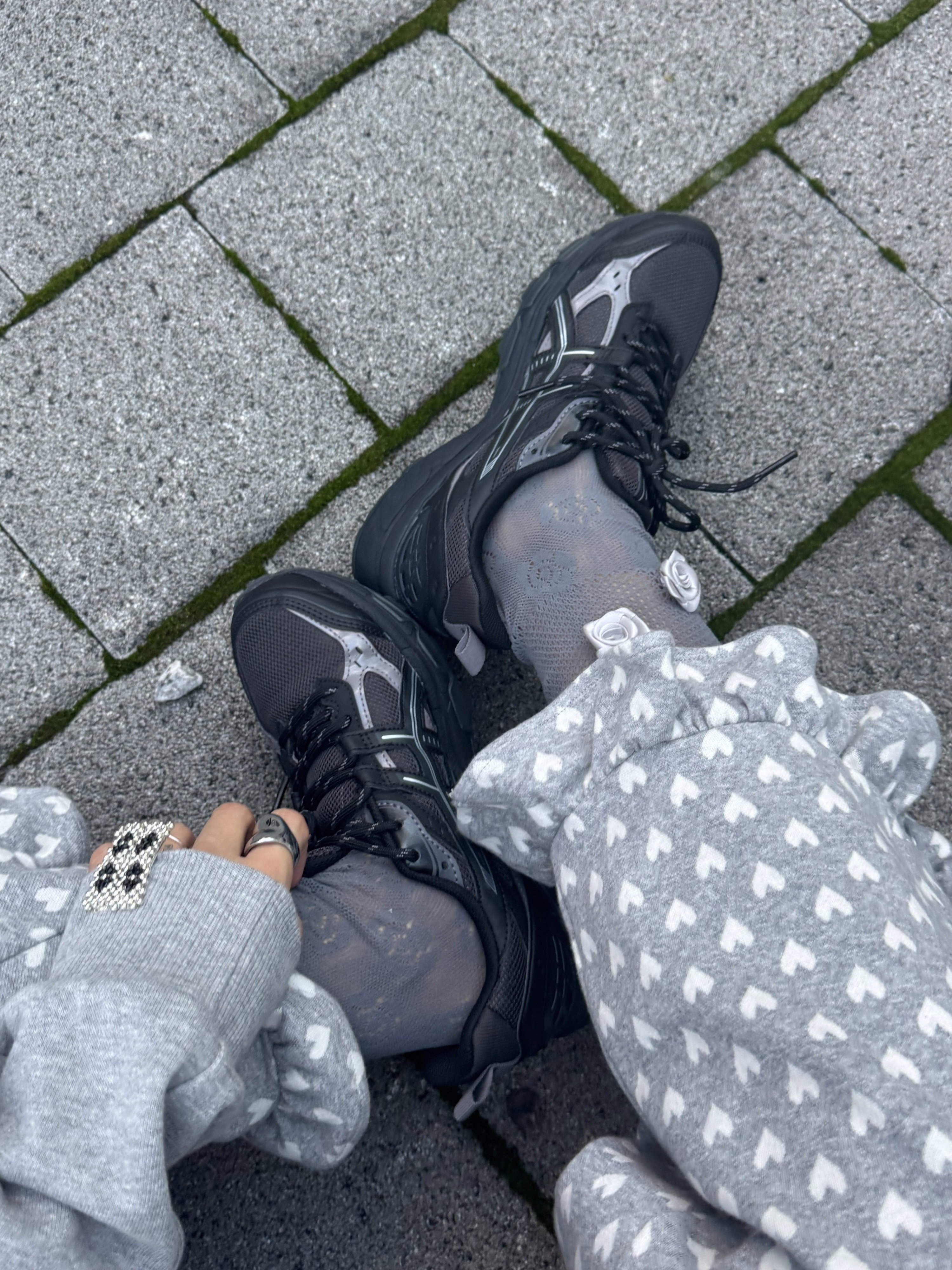 Asics Gel-Nunobiki Graphite Grey Black 착용 스타일 - 4