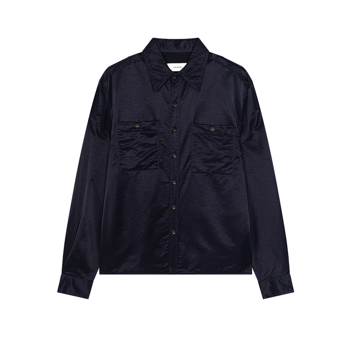 WVNS25325 Waviness Shuttered Two Pocket Shirts Navy
