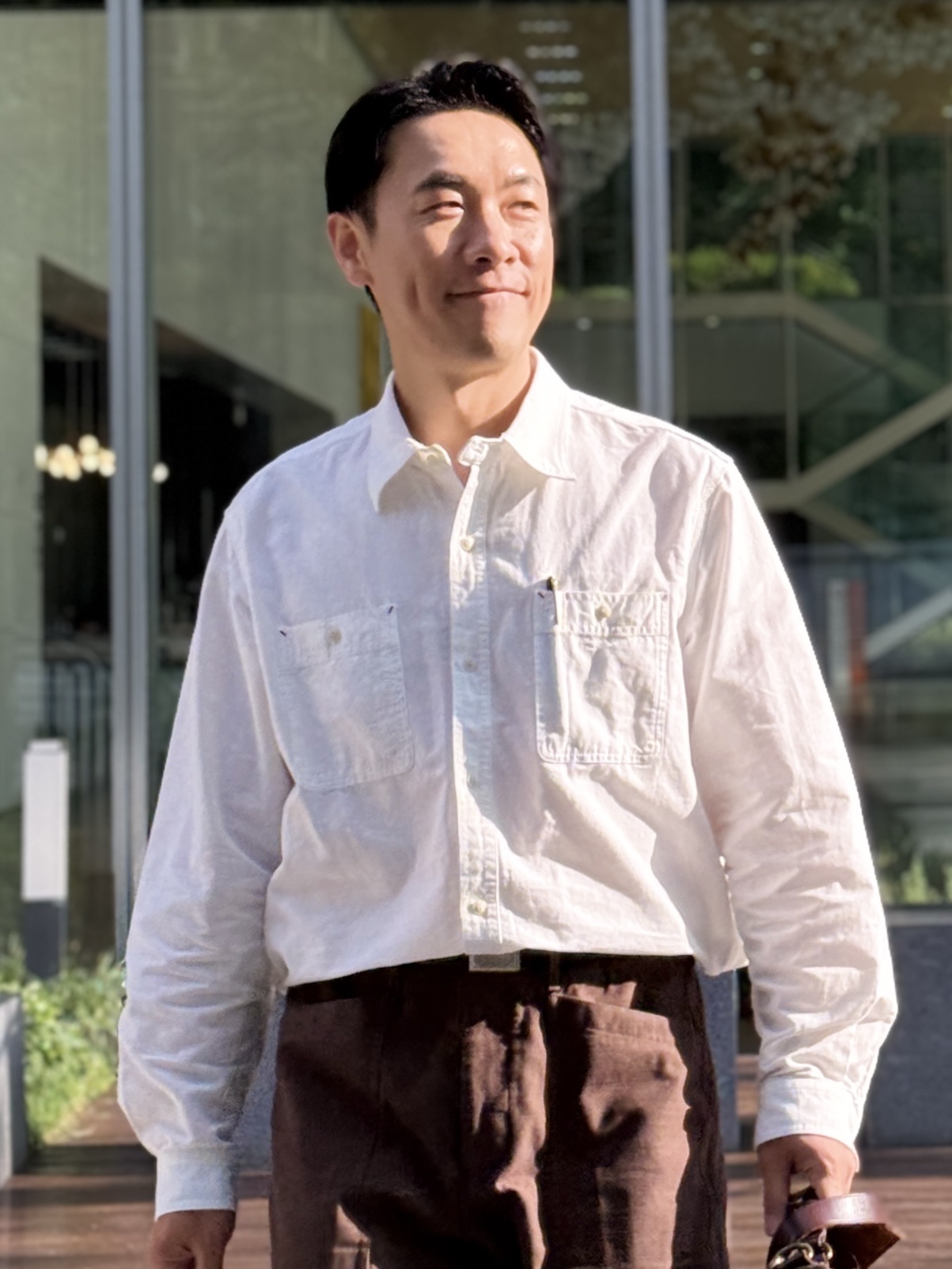 Alden 9901 Cordovan Plain Toe Blucher Oxford Black - D 착용 스타일 - 3