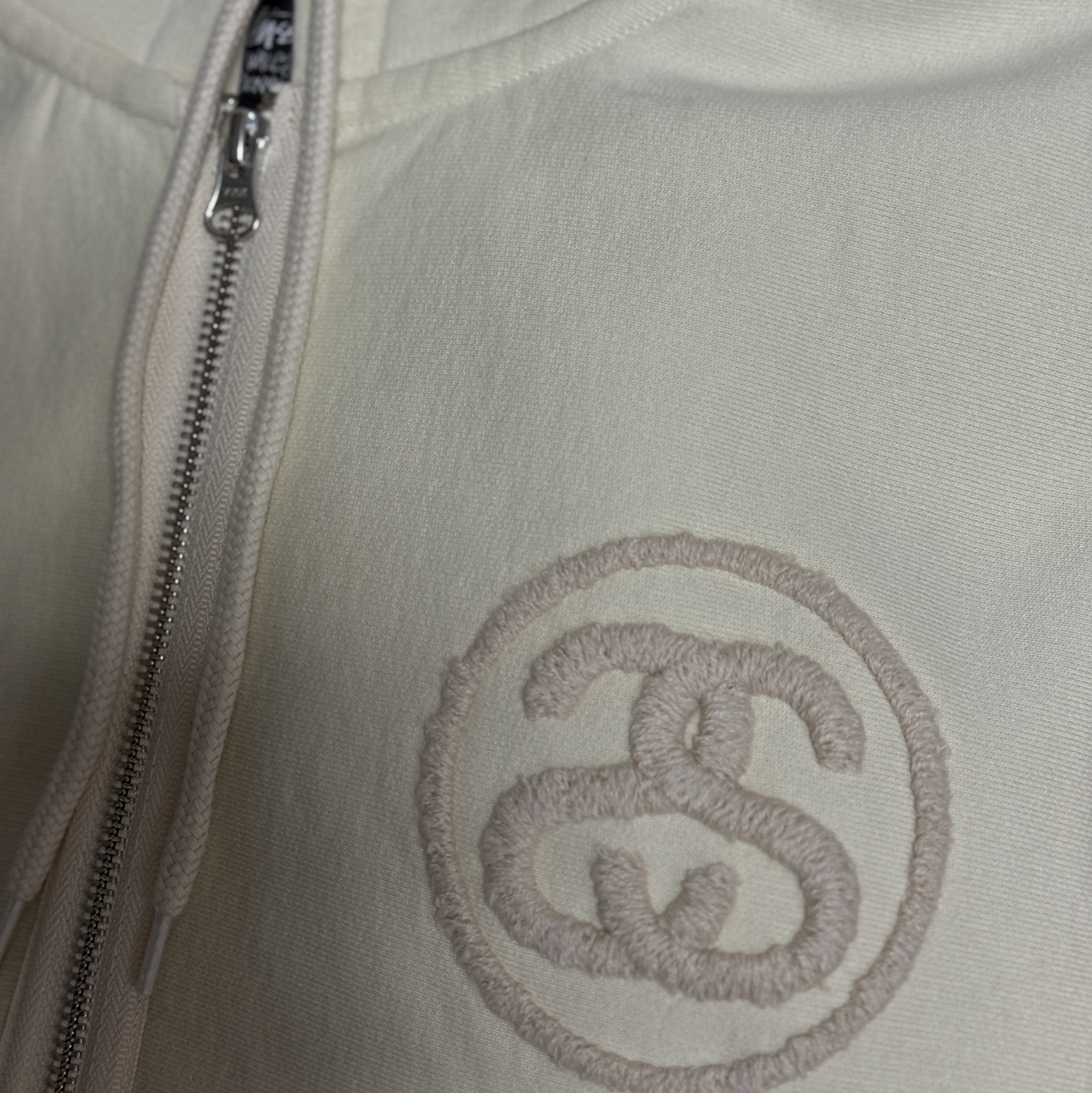 Stussy x Wales Bonner Fleece Zip Hoodie Ivory 착용 스타일