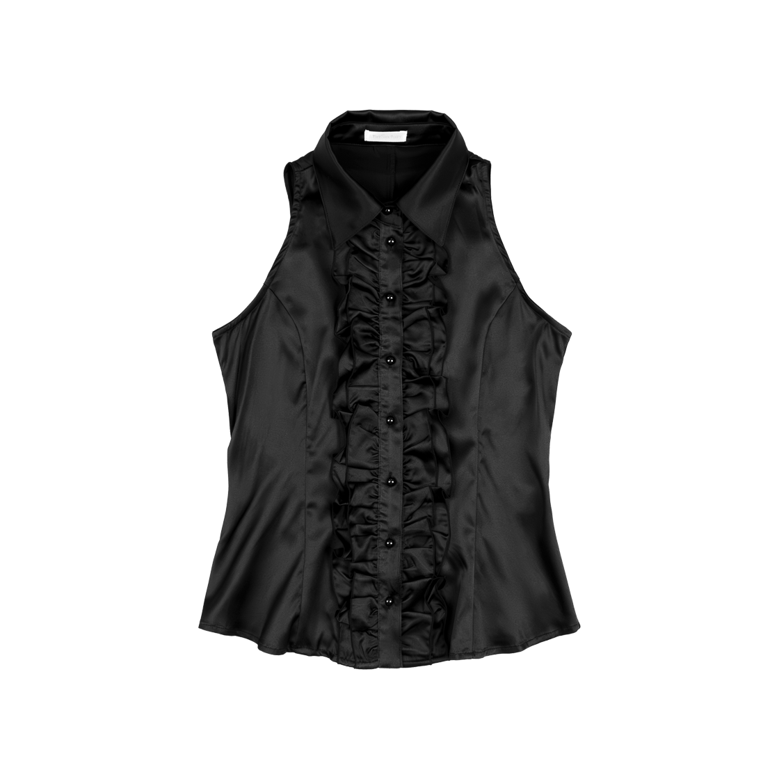 P00000GI Ether Sanctuary Silk Ruffled Blouse New ver. Black