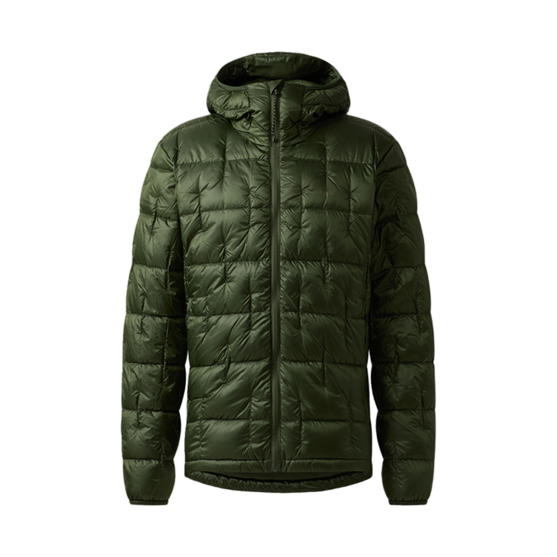 6080974Q9 Haglofs Hede Down Hood Seaweed Green
