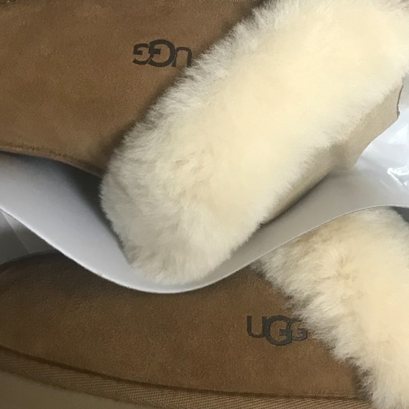 (W) UGG Disquette Slipper Chestnut 착용 스타일